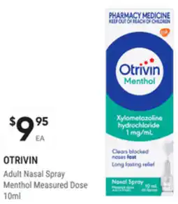 healthylife Otrivin Adult Nasal Spray Menthol Measured Dose offer