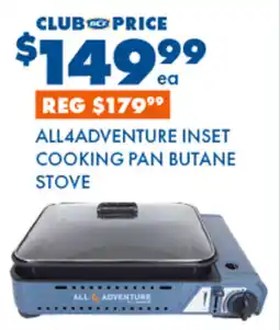 BCF All4adventure inset cooking pan butane stove offer