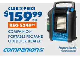 BCF Companion portable propane outdoor heater offer