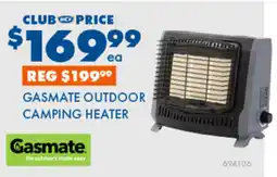 BCF Gasmate outdoor camping heater offer