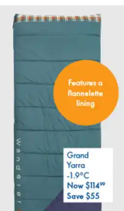 BCF Wanderer grand cotton xl sleeping bags offer