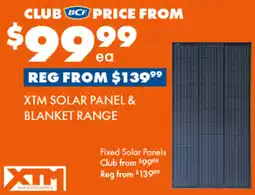 BCF Xtm Solar Panel & Blanket Range offer