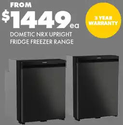 BCF Dometic nrx upright fridge freezer range offer