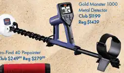 BCF Gold Monster 1000 Metal Detector offer