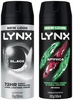 IGA Lynx Antiperspirant or Deodorant Body Spray 165mL Selected Varieties offer