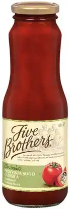 IGA Five Brothers Provvista Sugo Classic Pasta Sauce 700g offer