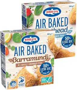 IGA Birds Eye Air Baked Crumbed Fish 250g Selected Varieties offer