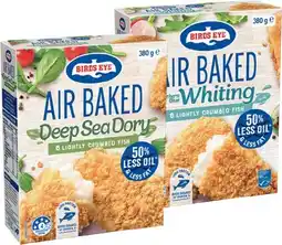 IGA Birds Eye Air Baked Crumbed Fish 380g Selected Varieties offer