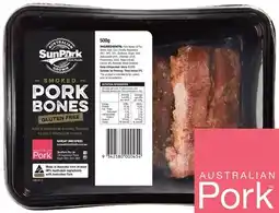 IGA SunPork Smoked Pork Bones 500g offer