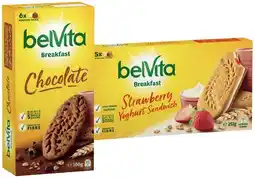 IGA BelVita Breakfast Biscuits 300g or Strawberry Yoghurt Sandwich 253g Selected Varieties offer