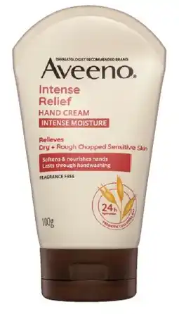 IGA Aveeno Intense Relief Hand Cream 100g offer