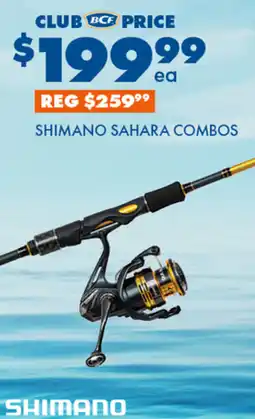 BCF Shimano sahara combos offer