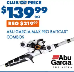 BCF ABU GARCIA MAX PRO BAITCAST COMBOS offer