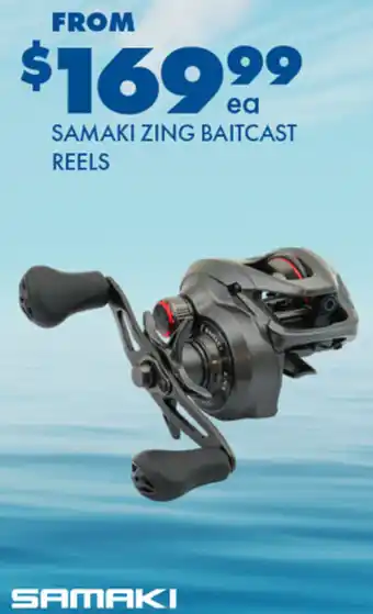 BCF Samaki zing baitcast reels offer