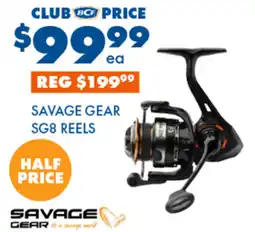 BCF Savage gear sg8 reels offer