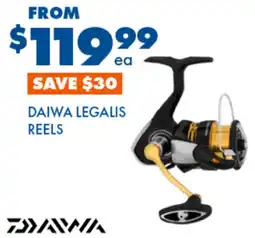 BCF Daiwa legalis reels offer