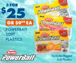 BCF Powerbait soft plastics offer
