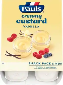 IGA Pauls Vanilla Custard Snack Pack offer