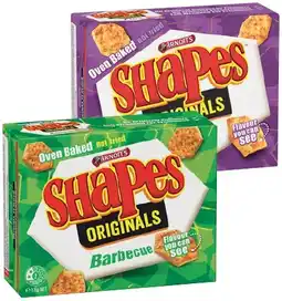 IGA Arnott’s Shapes 130‑190g Selected Varieties offer