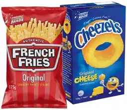 IGA Cheezels Box 110‑125g, French Fries 175g or Samboy Potato Chips 150‑175g Selected Varieties offer