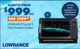 BCF Lowrance eagle 9 Fish Finder Combo offer