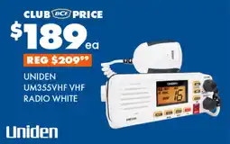BCF Uniden Um355vhf vhf Radio White offer