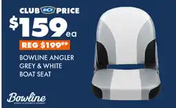 BCF Bowline Angler Grey & White Boat Seat offer