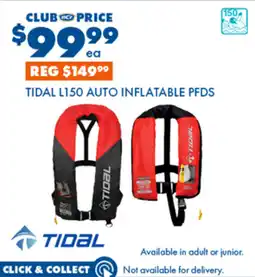 BCF Tidal L150 Auto Inflatable PFDS offer