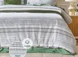 Pillow Talk KB Tasman Jacquard quilt cover set by Habitat offer