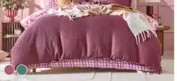 Pillow Talk QB Talia Plum Quilt Cover Set by Essentials offer