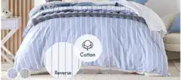 Pillow Talk KB Adria Reversible Stripe Quilt Cover Set by Habitat offer
