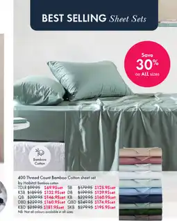 Pillow Talk DB 400 Thread Count Bamboo Cotton Sheet Set by Habitat offer