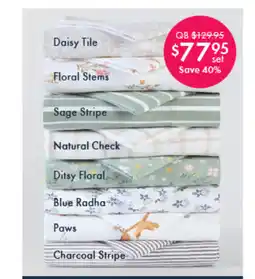 Pillow Talk KSB Printed Flannelette Sheet Set by Habitat offer