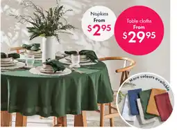Pillow Talk Pelham Cotton Table Cloth Rectangle 150x300cm offer