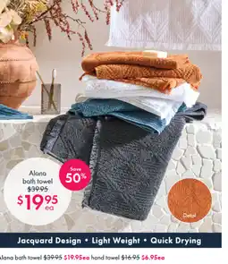 Pillow Talk Alana Bath Towel offer