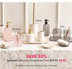 Pillow Talk Selected Bathroom Accessories From offer