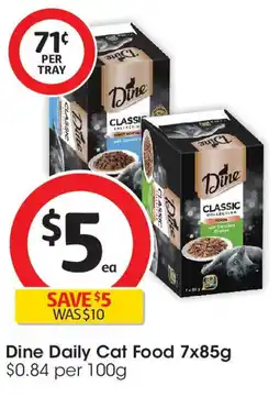 Coles Dine Daily Cat Food offer