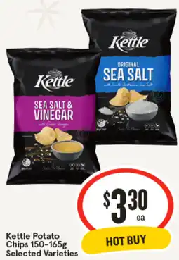 IGA Kettle Potato Chips Selected Varieties offer