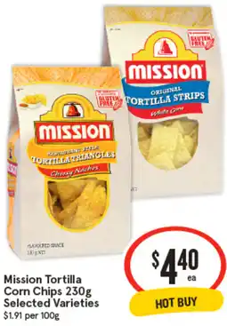IGA Mission Tortilla Corn Chips Selected Varieties offer