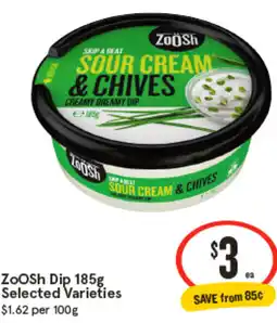 IGA ZooSh Dip Selected Varieties offer