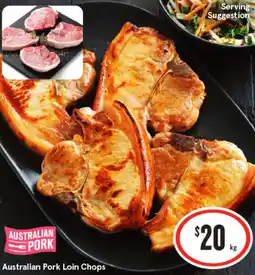 IGA Australian Pork Loin Chops offer