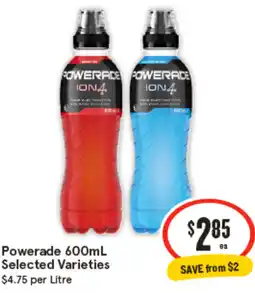 IGA Powerade Selected Varieties offer