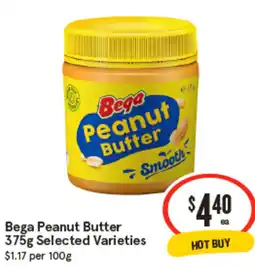 IGA Bega Peanut Butter QSelected Varieties offer