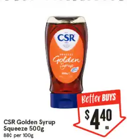 IGA CSR Golden Syrup Squeeze offer