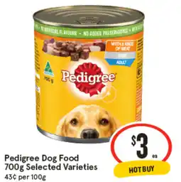 IGA Pedigree Dog Food Selected Varieties offer