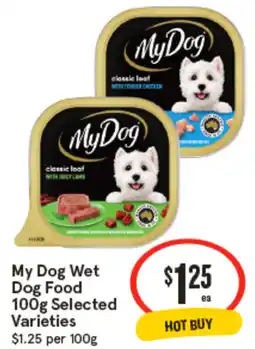 IGA My Dog Wet Dog Food Selected Varieties offer