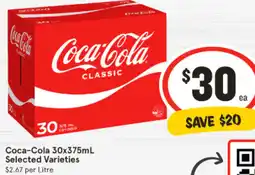 IGA Coca-Cola Selected Varieties offer