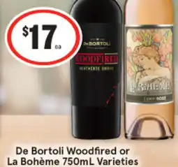 IGA De Bortoli Woodfired or La Bohème Varieties offer
