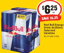 IGA Red Bull Energy Drink Selected Varieties offer