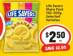 IGA Life Savers Share Pack Selected Varieties offer